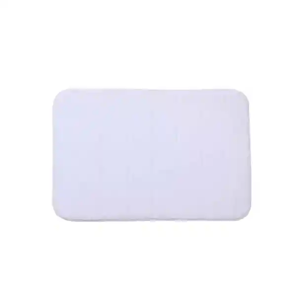 Krea Piso Baño Memory Foam Textura Blanco