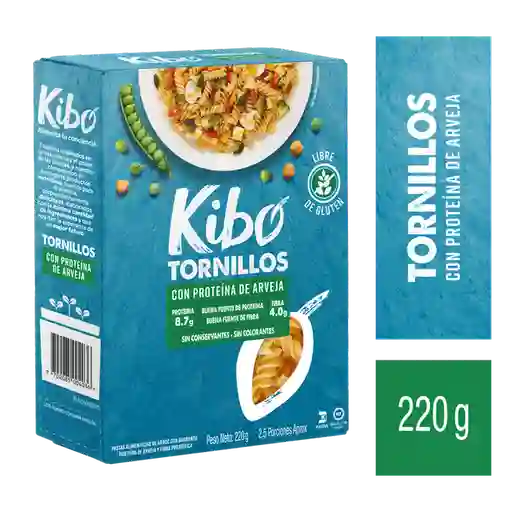 Kibo Pasta Tornillos con Proteína de Arveja