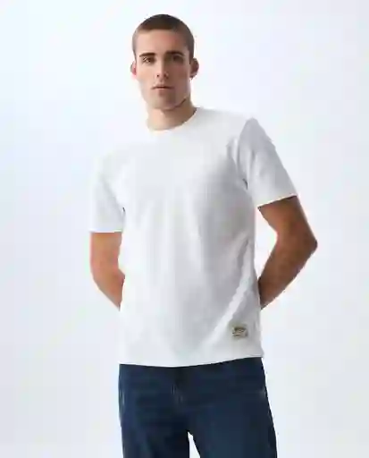 Camiseta Hombre Blanco Talla M 841G005_BLA110601 Americanino