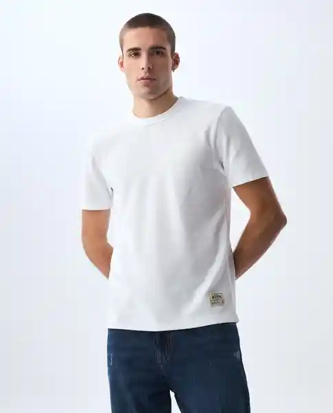 Camiseta Hombre Blanco Talla M 841G005_BLA110601 Americanino