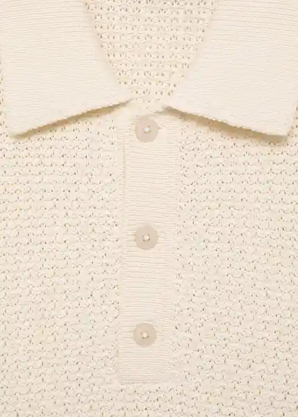 Polo Pierola Marfil Talla M Hombre Mango
