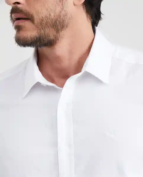 Camisa Line Shirt Masculino Blanco Radiante Claro M Chevignon