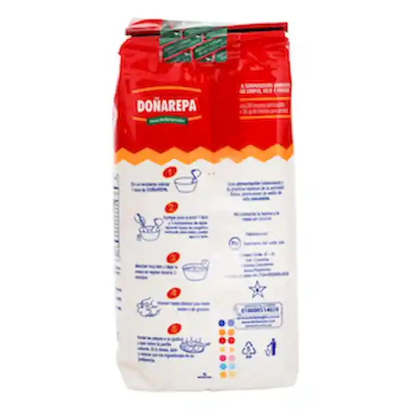 Doñarepa Harina de Maíz Blanco Extrafina