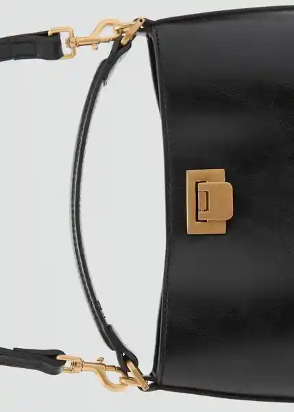 Bolso P Mike Cuero Mujer Mango