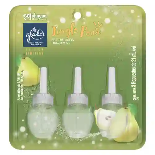 Glade Ambientador Aceites Naturales Jingle Pear 3 x 21 mL