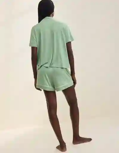 Short de Pijama Aerie Verde Talla MEDIUM 1759308 American Eagle