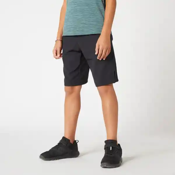 Domyos Short Sintético Transpirable Niño y Niña Negro Talla 14 15A