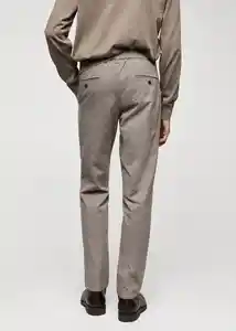 Pantalón Brest Ceniza Talla 38 Hombre Mango