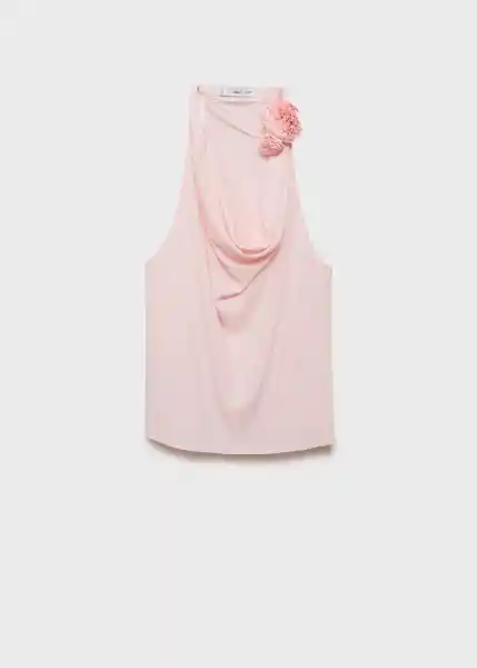 Blusa Alice Rosa Pastel Talla L Mujer Mango