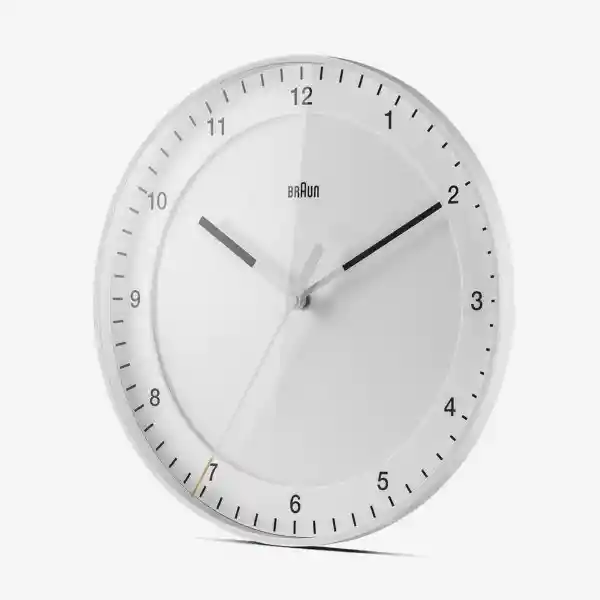 Braun Reloj de Pared Grande Análogo Blanco