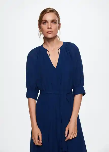 Vestido Dame-W Navy Talla M Mujer Mango