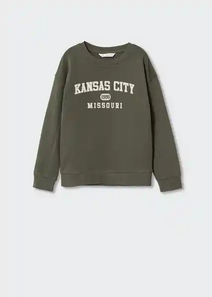 Buzo Sudadera Seattle2 Khaki Talla 10 Niños Mango