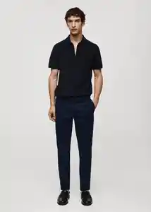 Pantalón Barna Navy Talla 36 Hombre Mango