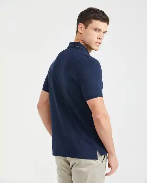 Camiseta Polo Neck Line Azul Dark Ultra Oscuro XL Chevignon
