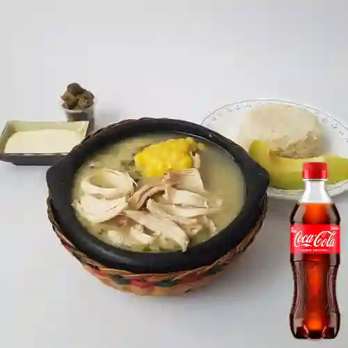 Combo Ajiaco Típico Mediano +Cocacola Orig 500ml