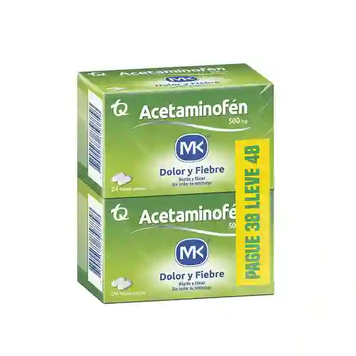 Acetaminofem Mk (500 mg)