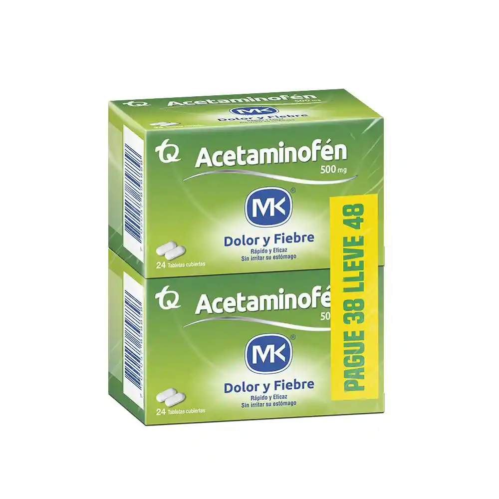  Mk  Acetaminofen  (500Mg) 