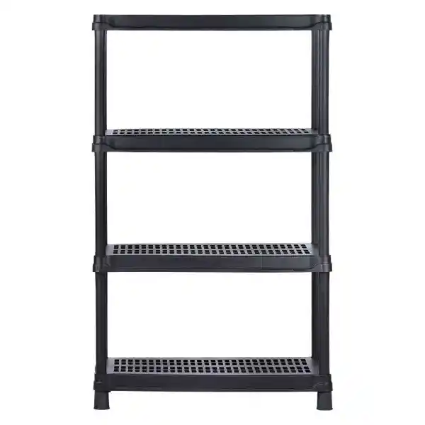 Rimax Estantería Ventilada 4 Niveles Negra 91 x 45 x 144 cm