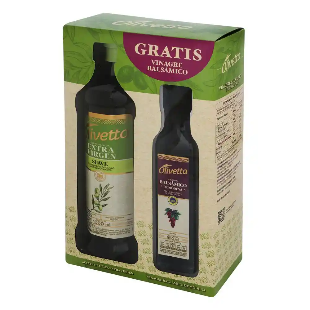 Olivetto Of Aceite Oliva Virgen Gts Vinagre1000 Ml