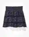 Falda Mujer Azul Talla Small American Eagle 03124469