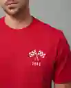 Camiseta Hombre Rojo Talla L 109G007_ROJ191764 Rifle