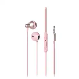 Audífonos Jack Auriculares Color Rosa Miniso