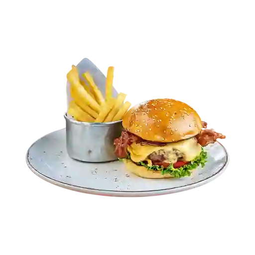 Hamburguesa Queso y Tocineta