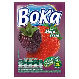 Boka Bebida en Polvo Sabor a Mora y Fresa