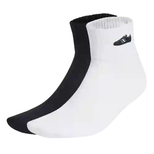 Adidas Calcetines Originals Samba Ankle Unisex Blanco Talla S