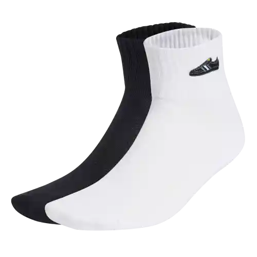 Adidas Calcetines Originals Samba Ankle Unisex Blanco Talla S