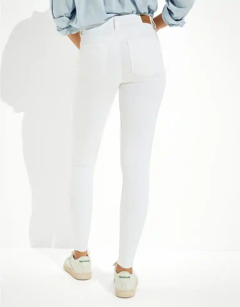 Jean High-rise Jegging Blanco Talla 0 Regular Mujer American Eagle