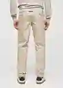 Pantalón Wallace Beige Talla 40 Hombre Mango