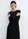 Vestido Caldera-A Negro L Mujer Mango