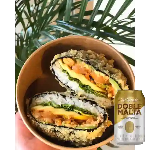 Combo Sushi Burger +Club col. Doble Malta Lta 330ml