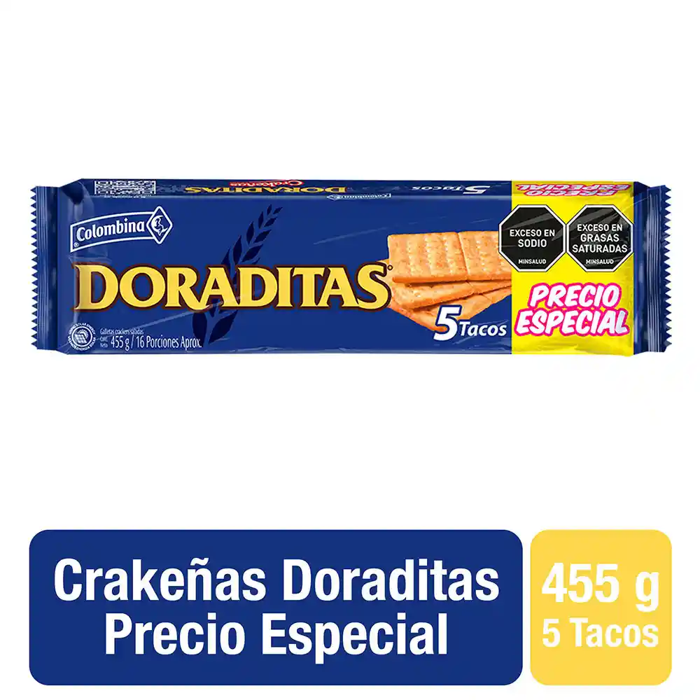 Crakeñas Doraditas Taco 5pack