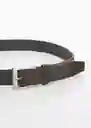 Cinturón Elástico Khaki Talla 91 Hombre Mango
