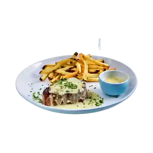 Lomo con Salsa Queso Azul