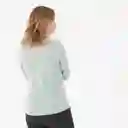 Quechua Buzo Polar Térmico Cierre Medio Mujer Turqueza Talla XXL