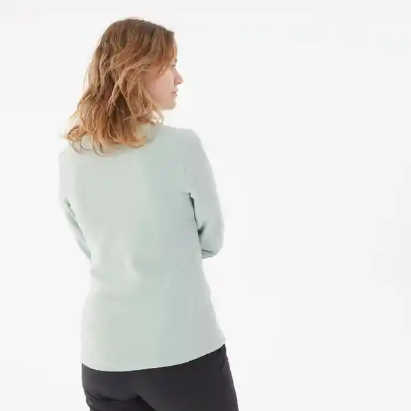 Quechua Buzo Polar Térmico Cierre Medio Mujer Turqueza Talla XXL