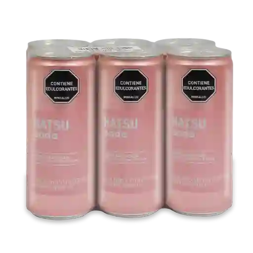 Hatsu Pack Soda Frambuesa Rosas