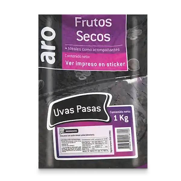 Aro Frutos Secos Uvas Pasas