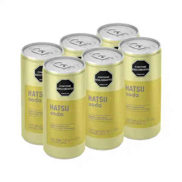 Hatsu Soda Pack Limón y Hierbabuena