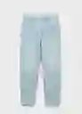 Jean Newmom Tejano Claro Talla 42 Mujer Mango