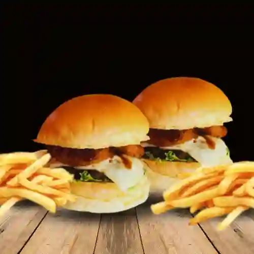 2 Celosas Burger + 2 Papas