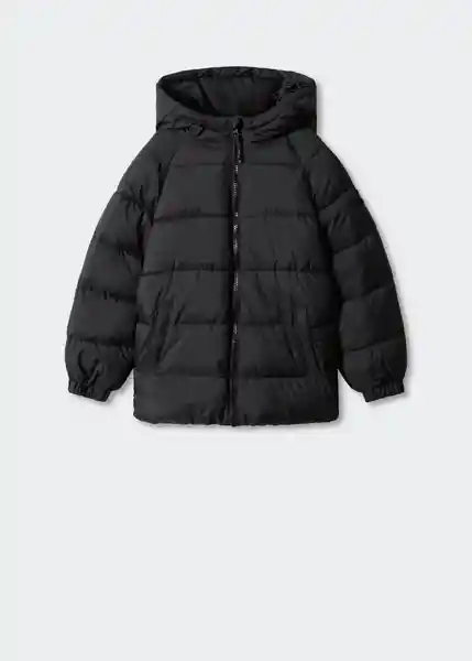 Abrigo Anorak America5 Negro Talla 08 Niños Mango