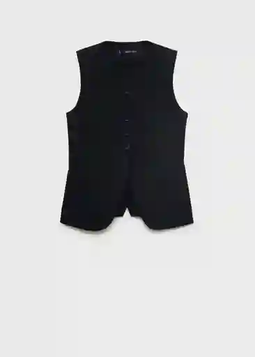 Chaleco Greta Negro Talla M Mujer Mango