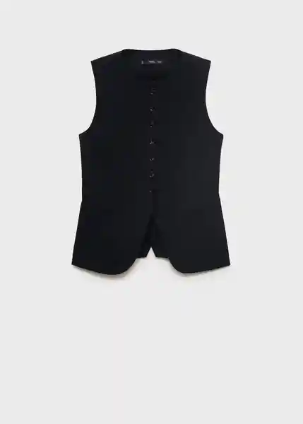 Chaleco Greta Negro Talla M Mujer Mango