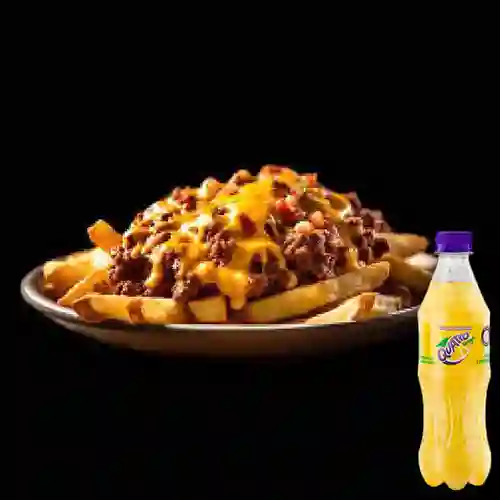 Combo Salchipapa Montañerita + Quatro Original 400ML