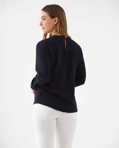 Camisa Azul Medianoche Ultraoscuro Talla M 419F025 Esprit