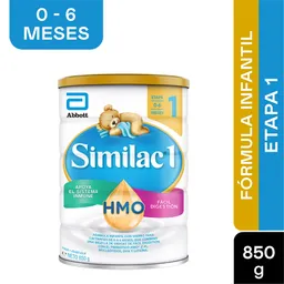 Formula Infantil Similac Etapa 1 Con Hmo 850 Gramos
